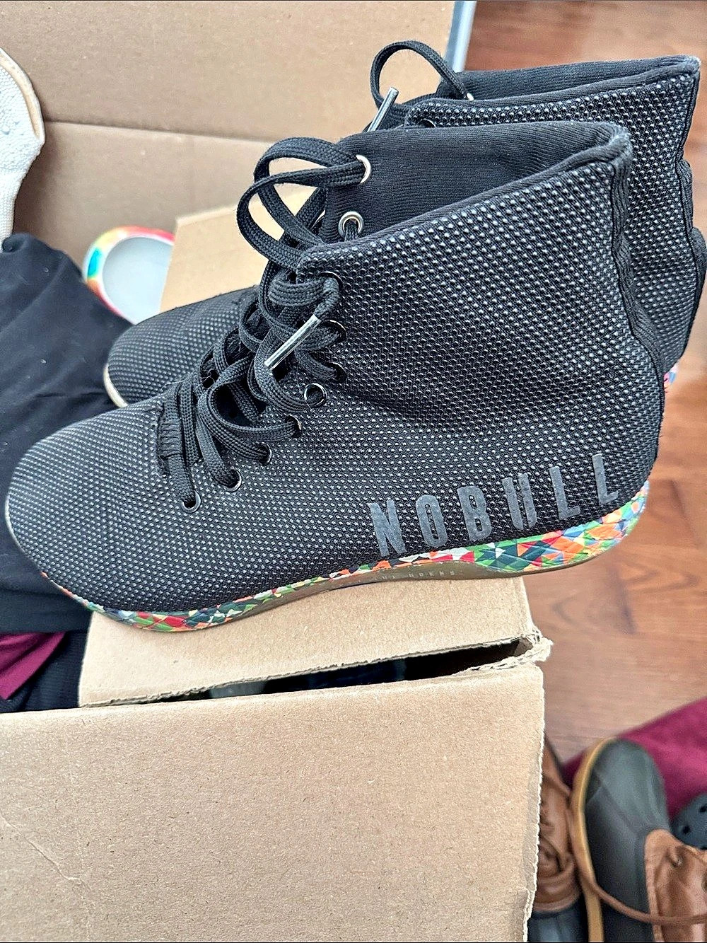 Nobull Black Multi High Top Trainer Sneakers